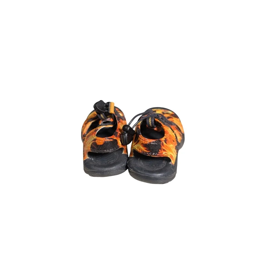 Keen Newport H2 Toddler Size 5 Orange Flame Print Waterproof Sport Sandals